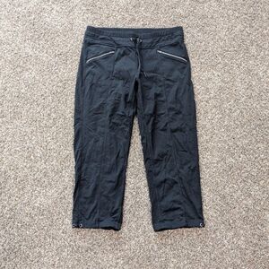 Athleta Y2K Style Active Capris Size Medium Black